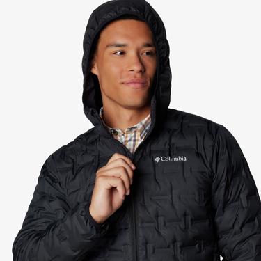  Columbia Delta Ridge Down Hooded Erkek Siyah Mont