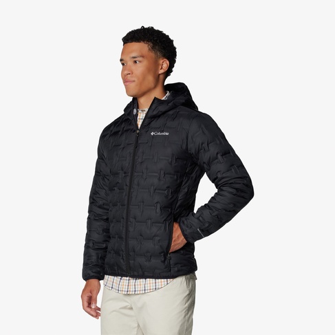  Columbia Delta Ridge Down Hooded Erkek Siyah Mont