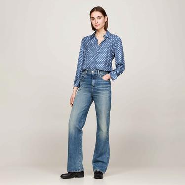  Tommy Hilfiger Kadın Mavi Gömlek