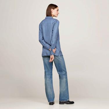  Tommy Hilfiger Kadın Mavi Gömlek