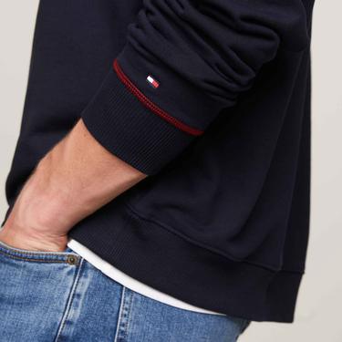  Tommy Hilfiger Erkek Mavi Sweatshirt