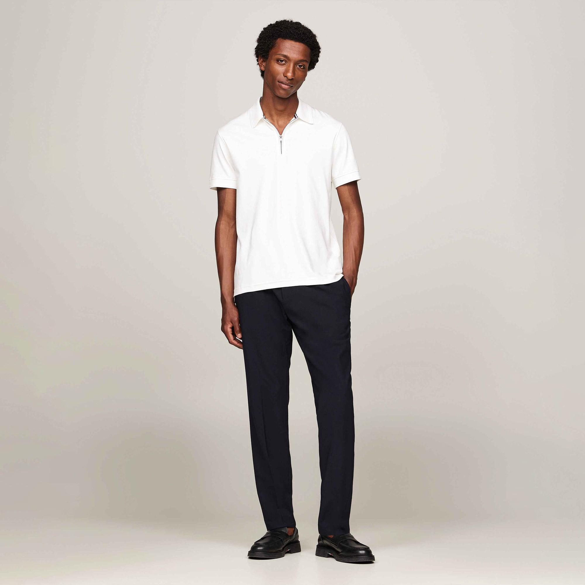 Tommy Hilfiger Erkek Beyaz Polo