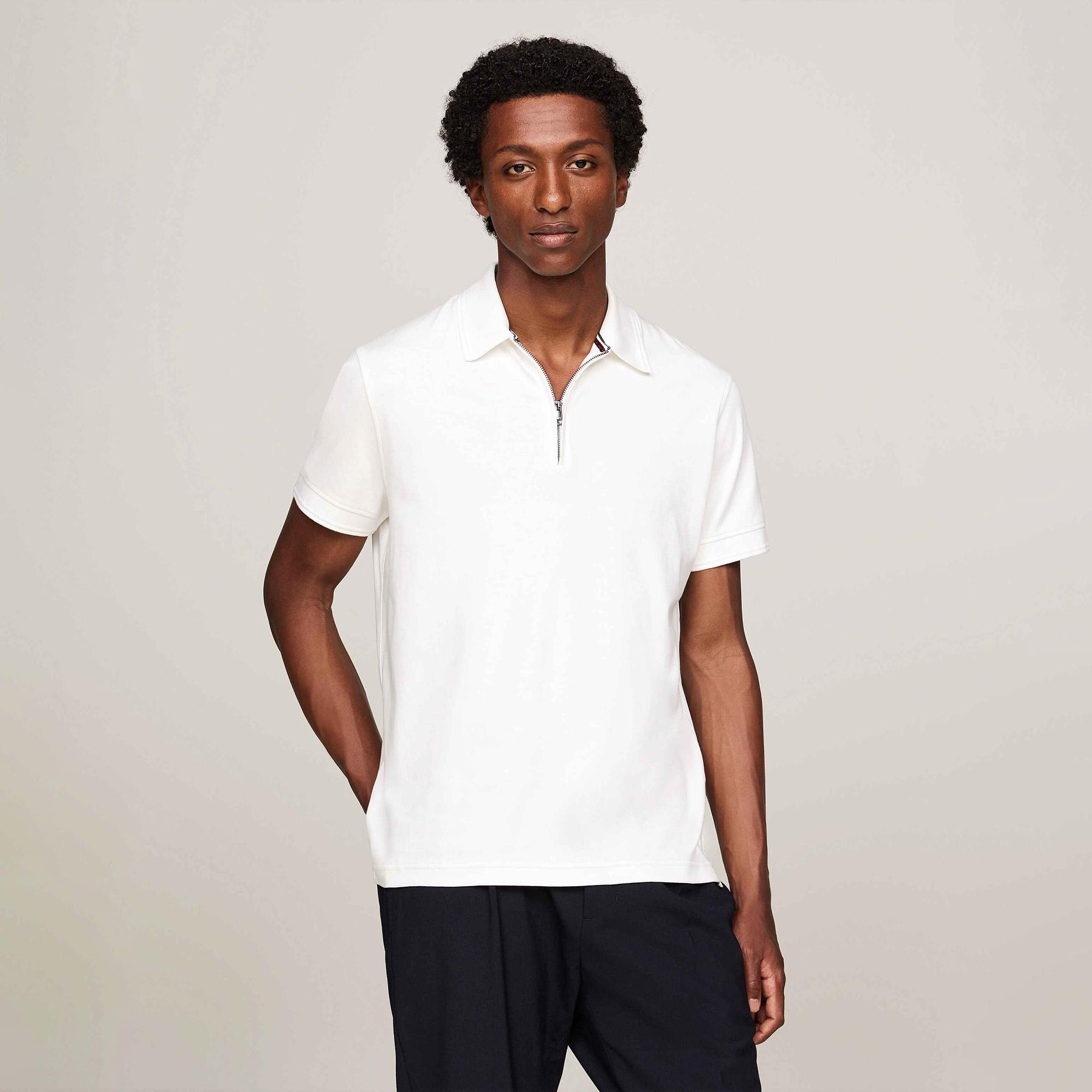 Tommy Hilfiger Erkek Beyaz Polo