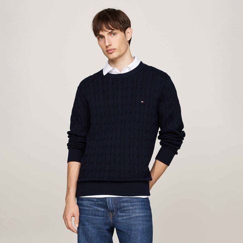  Tommy Hilfiger Erkek Triko Lacivert Kazak