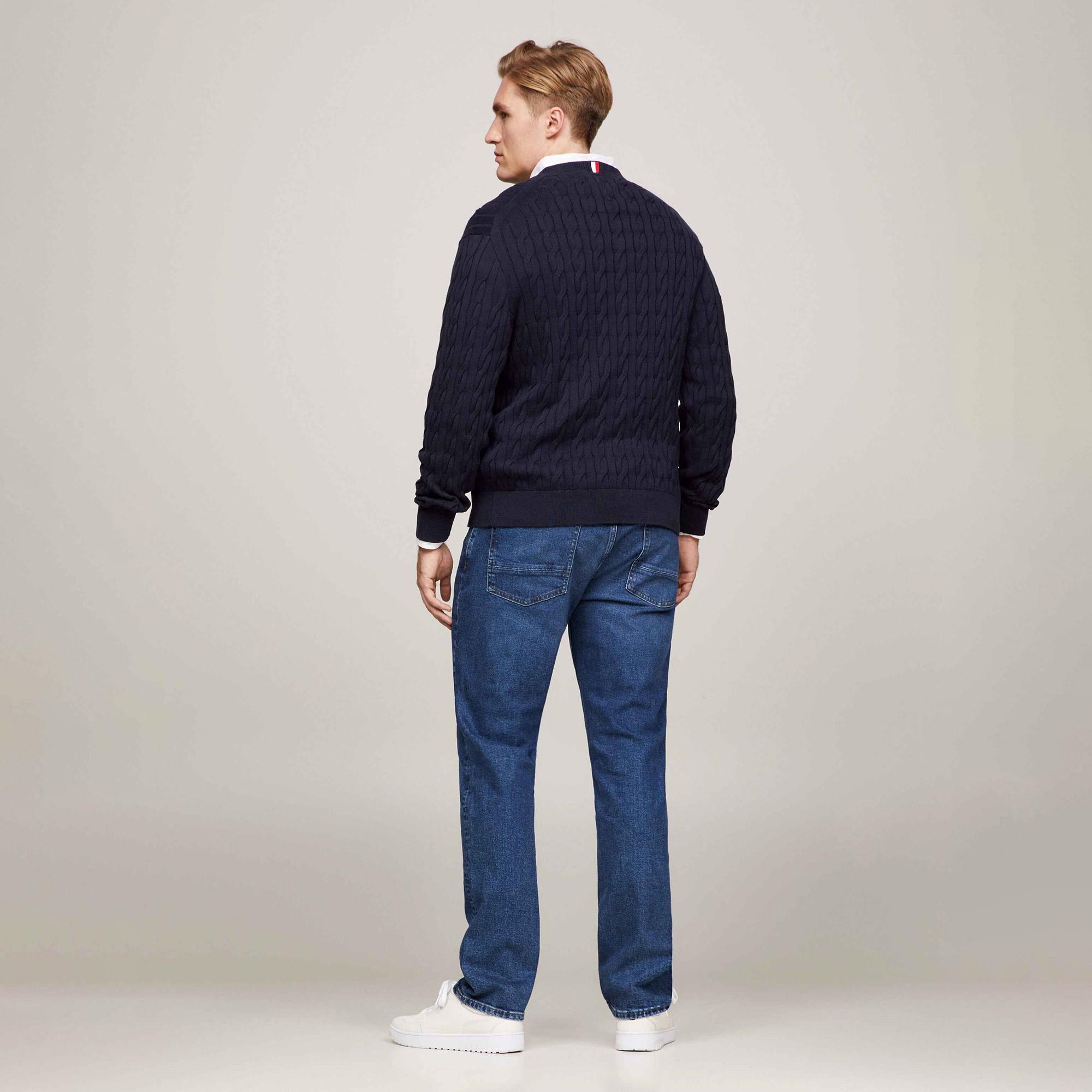 Tommy Hilfiger Erkek Triko Lacivert Kazak