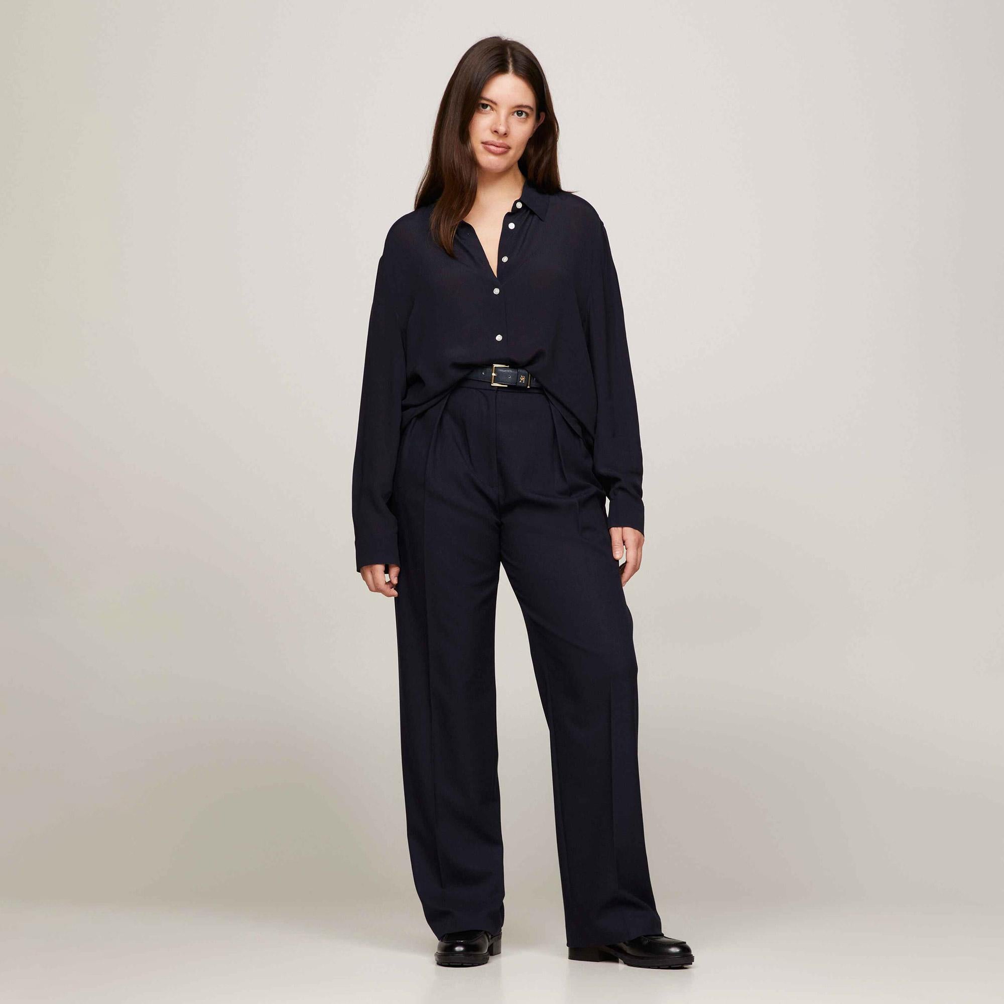 Tommy Hilfiger Kadın Mavi Pantolon