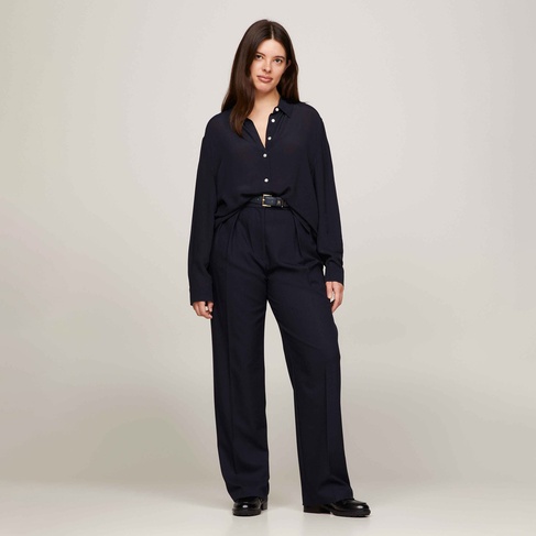  Tommy Hilfiger Kadın Mavi Pantolon