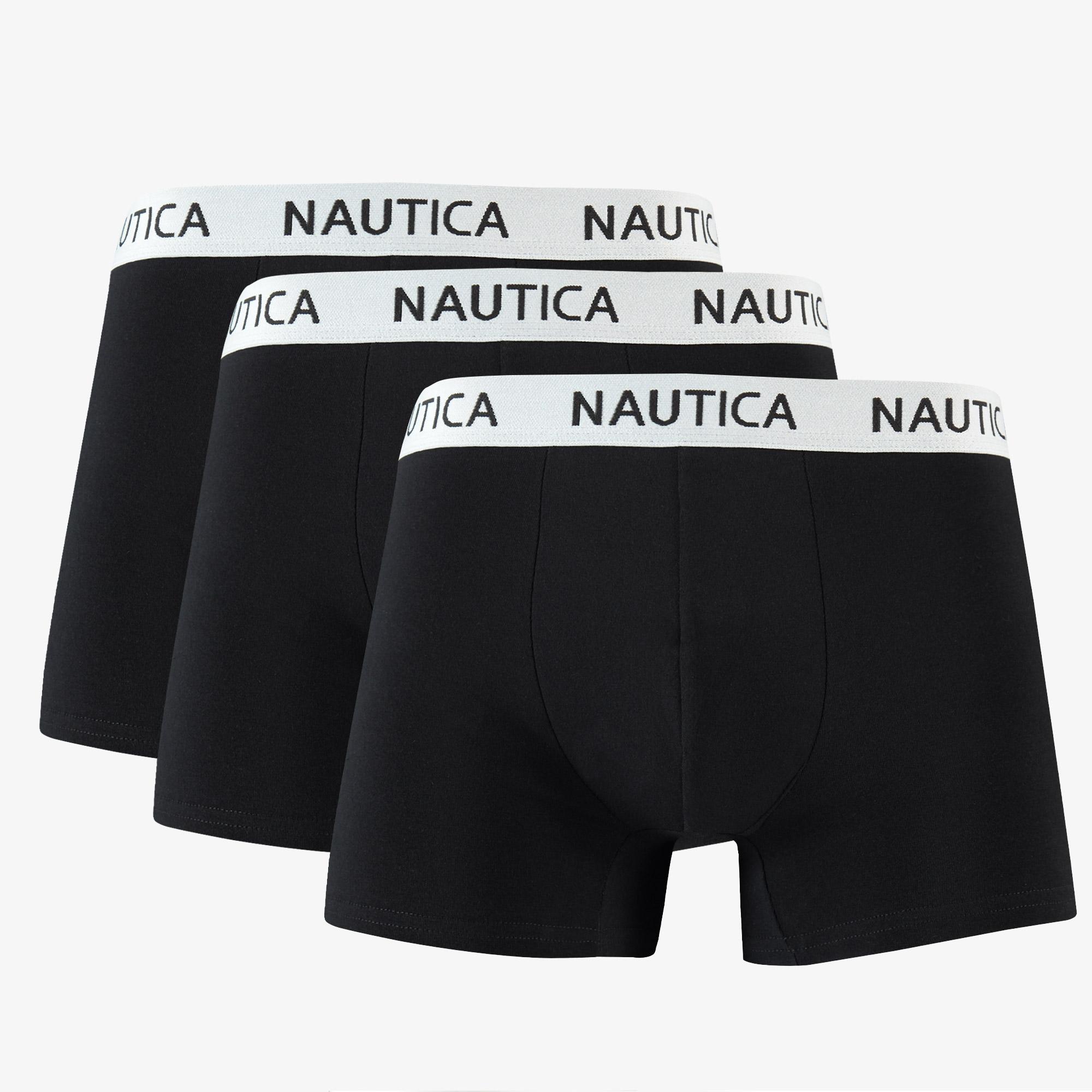 Nautica Erkek Siyah 3Lü Standart Fit Boxer