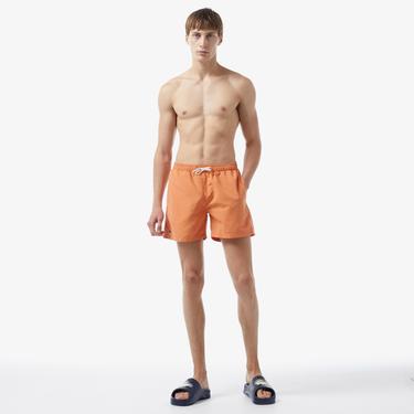  Erkek Baskılı Turuncu Mayo Şort