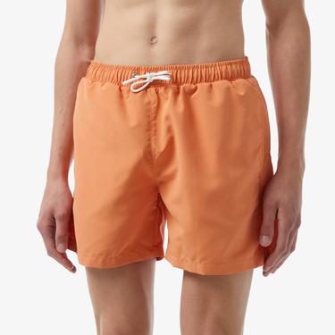  Erkek Baskılı Turuncu Mayo Şort