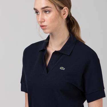  Kadın Loose Fit Lacivert Polo