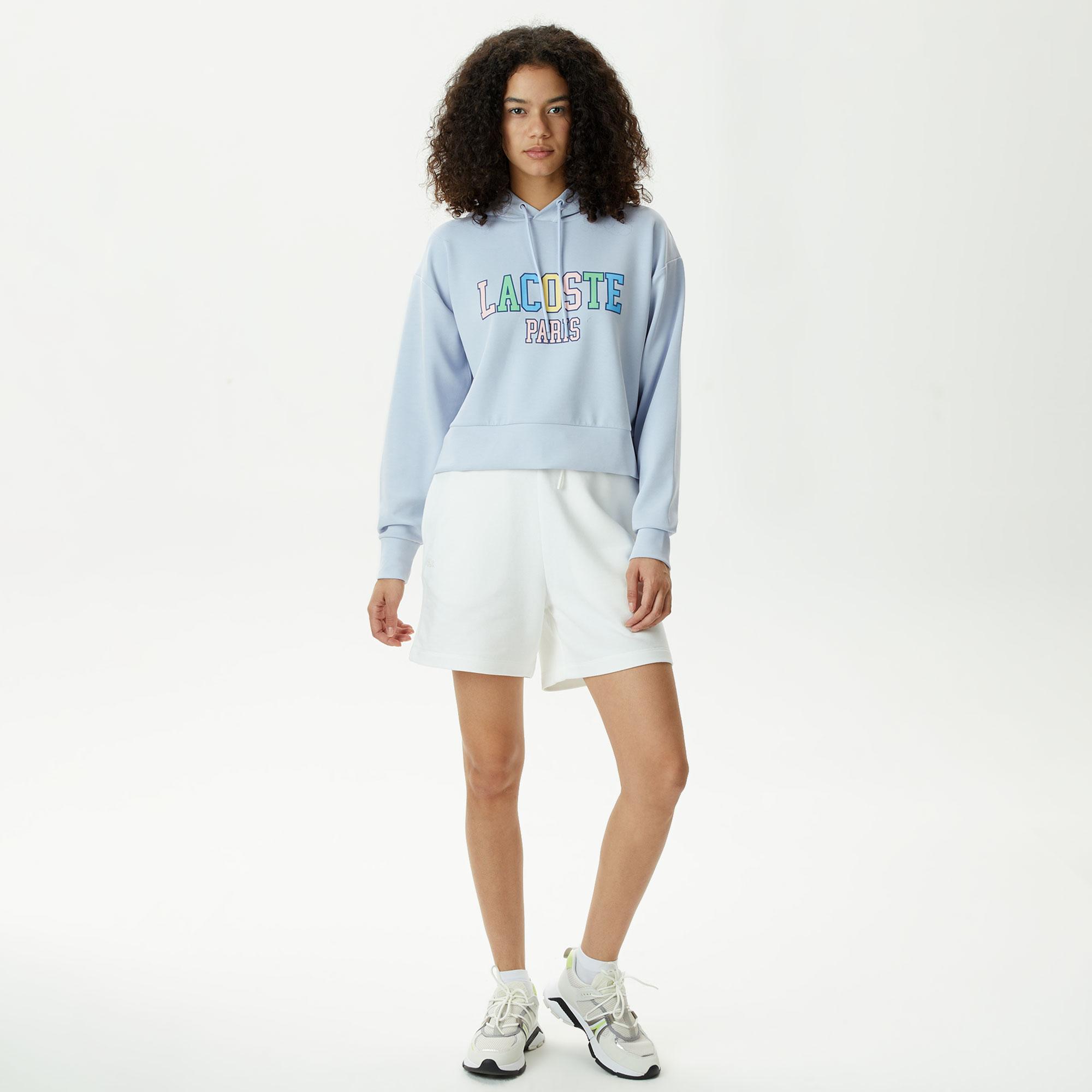 Lacoste Loose Fit Kadın Beyaz Şort