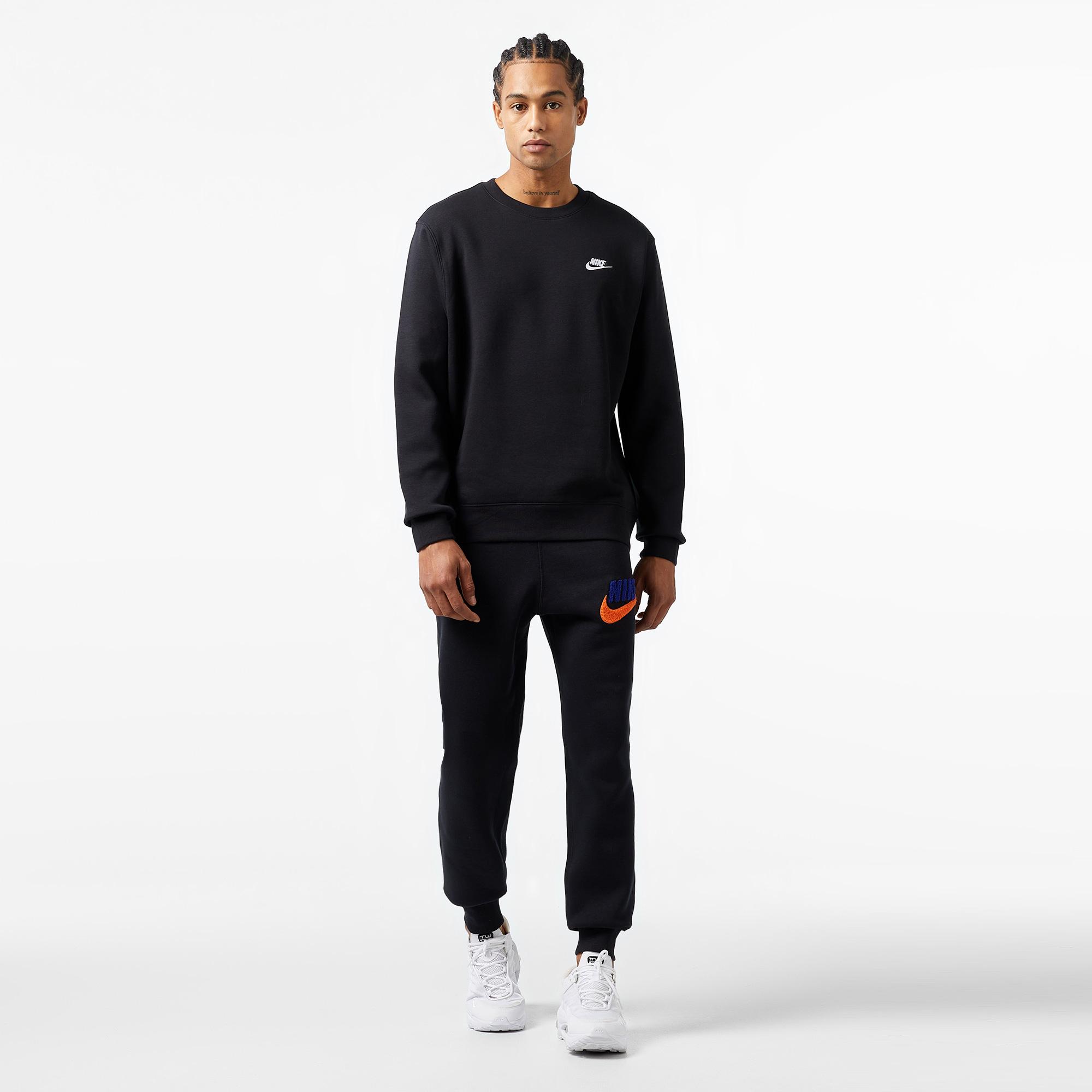 Nike Sportswear Club Crew Erkek Siyah Sweatshirt