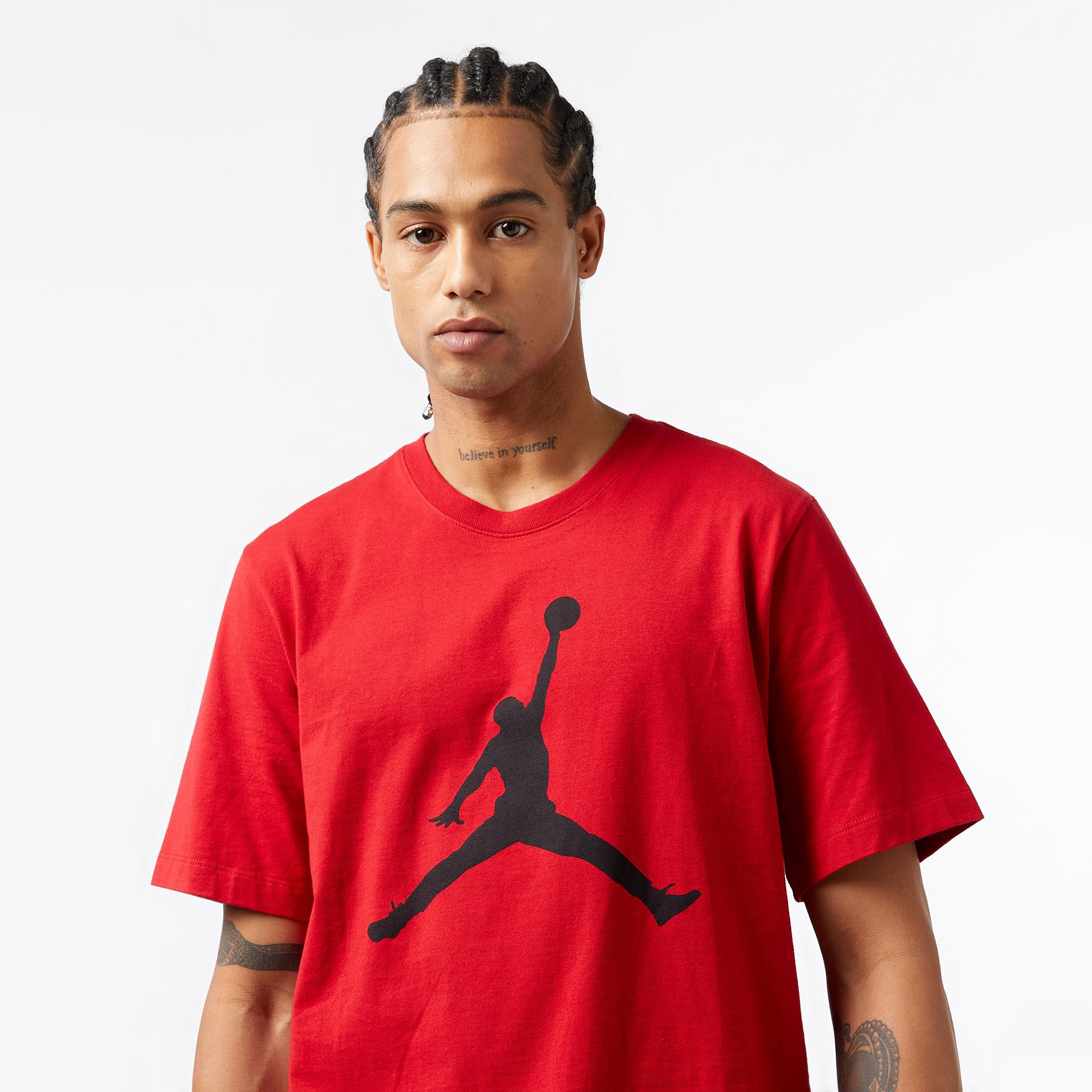 Jordan Jumpman Crew Erkek Kırmızı T-Shirt