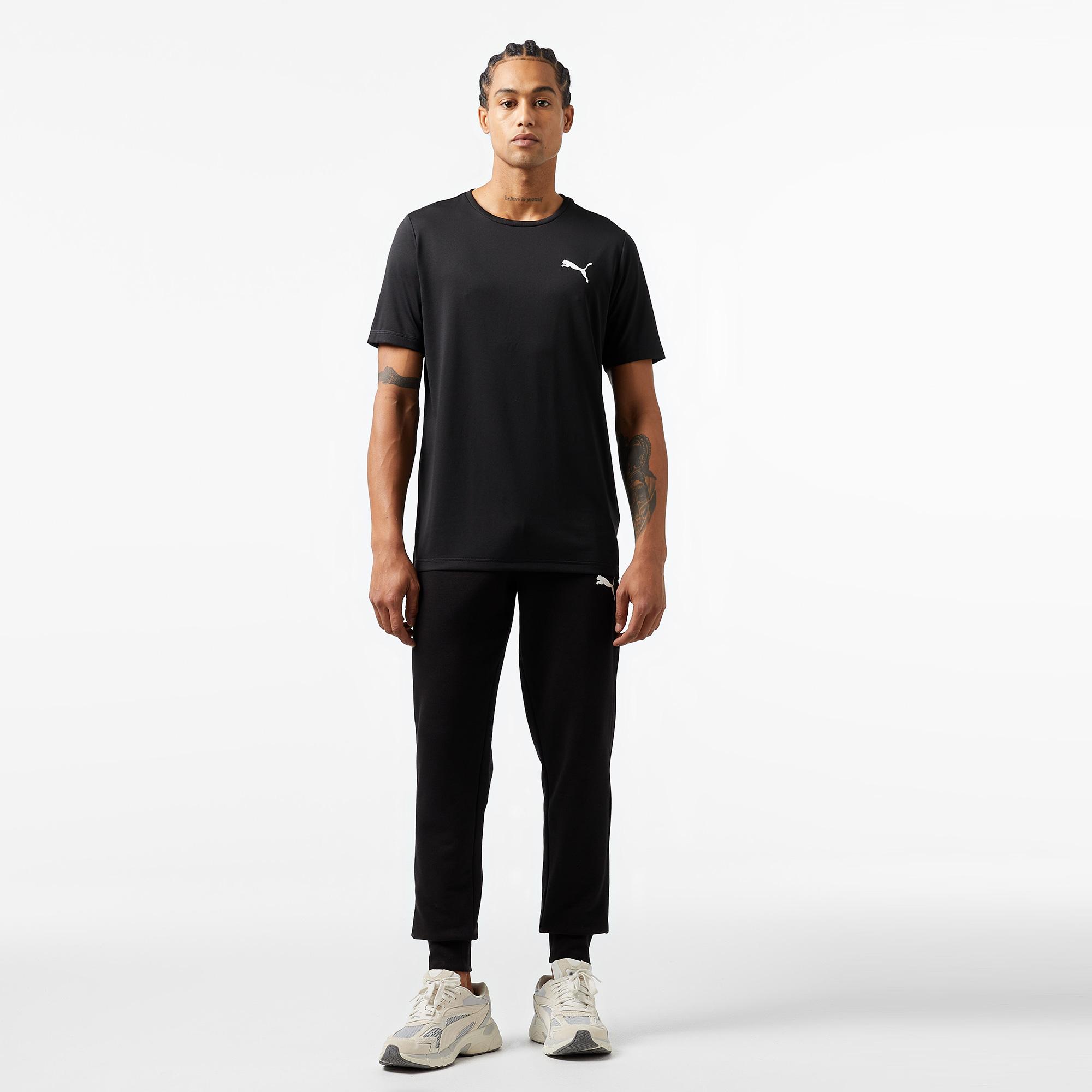 Puma Active Small Logo Erkek Siyah Günlük T-Shirt