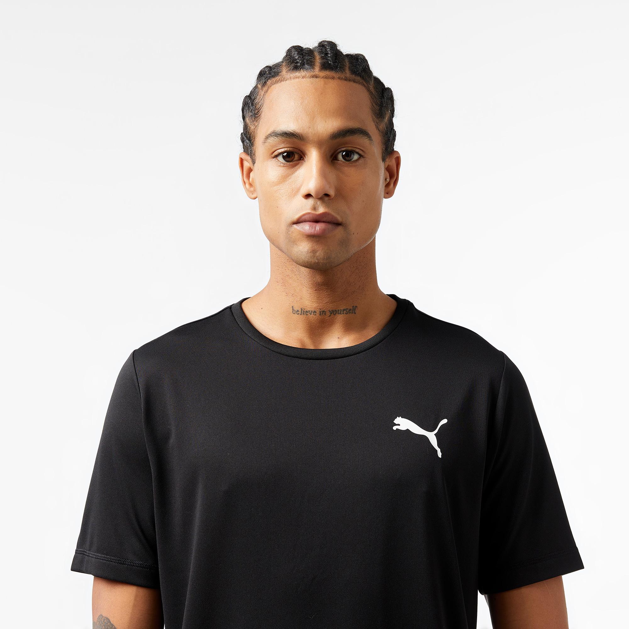 Puma Active Small Logo Erkek Siyah Günlük T-Shirt