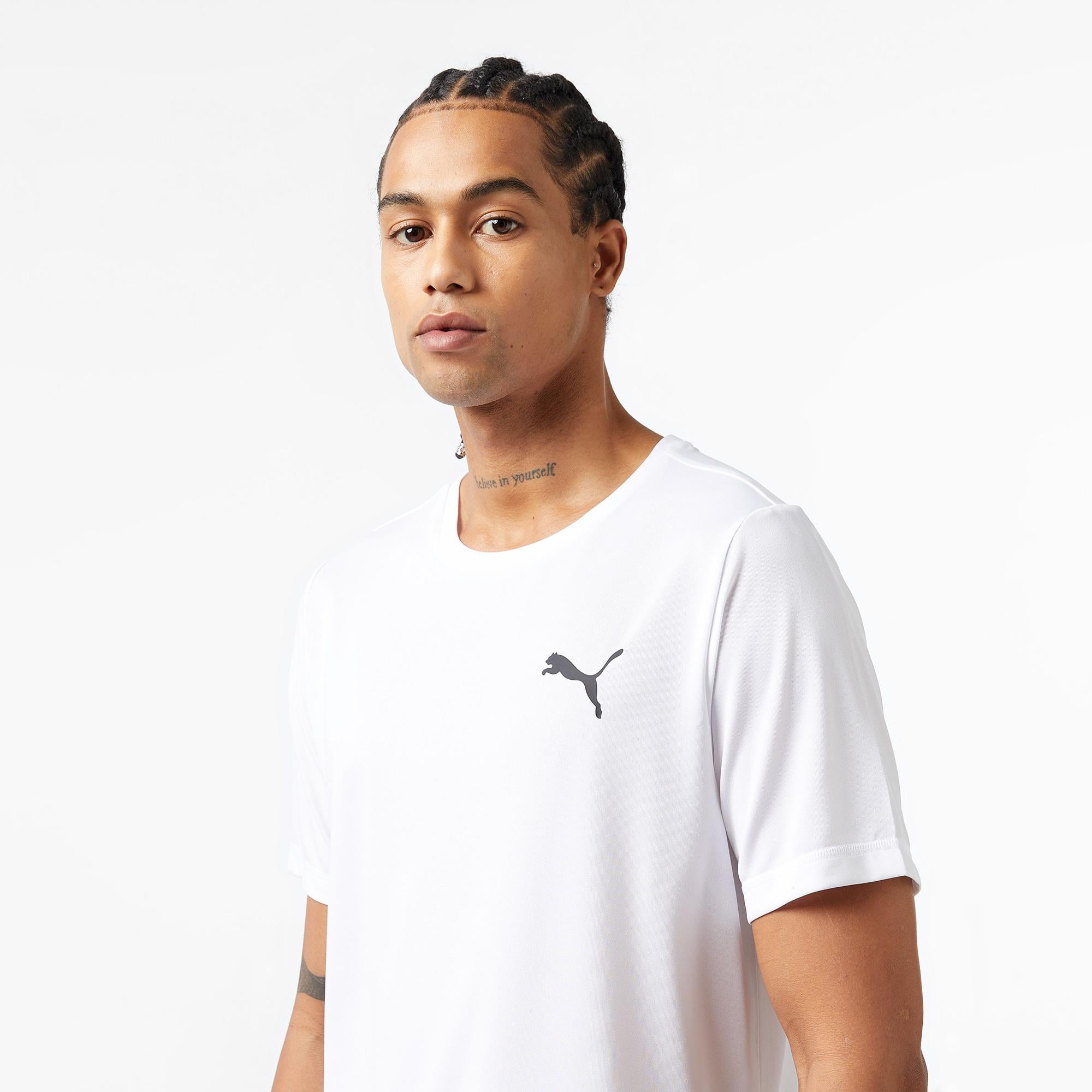 Puma Active Small Logo Erkek Beyaz T-Shirt