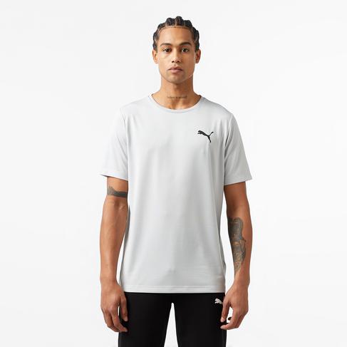  Puma Actİve Small Logo Erkek Gri Günlük T-Shirt
