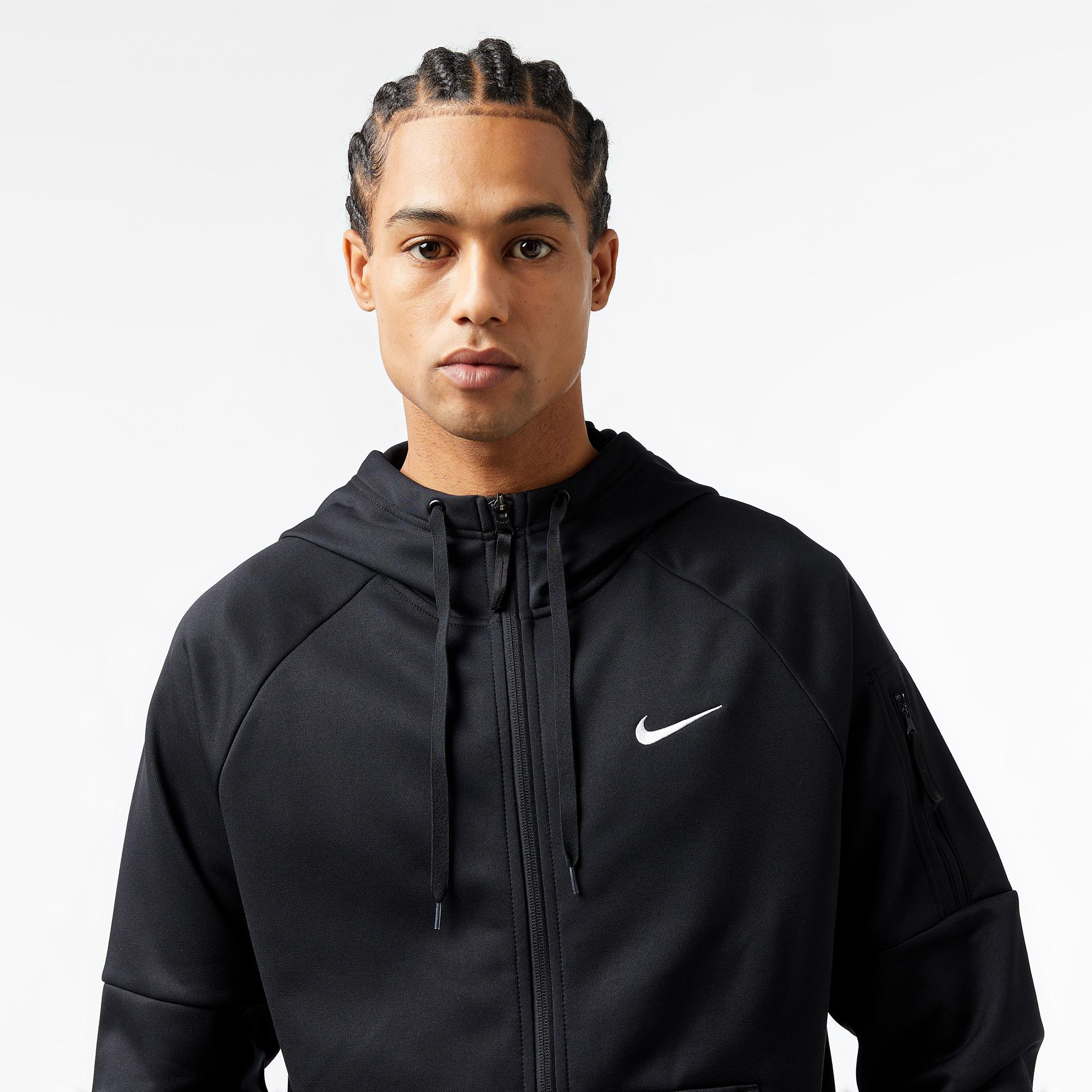 Nike Therma-Fit Full-Zip Erkek Siyah Hoodie