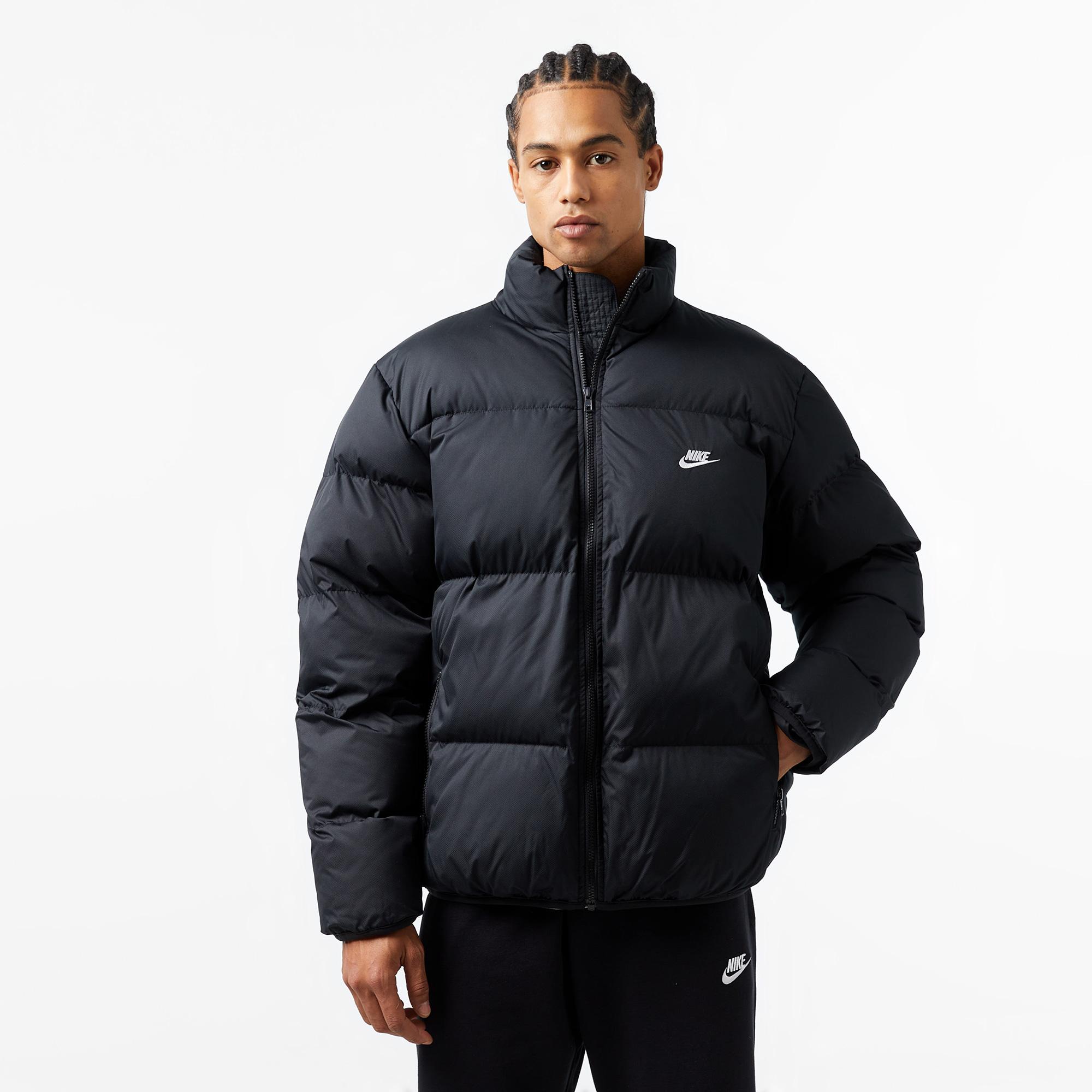 Nike Club Puffer Erkek Siyah Mont