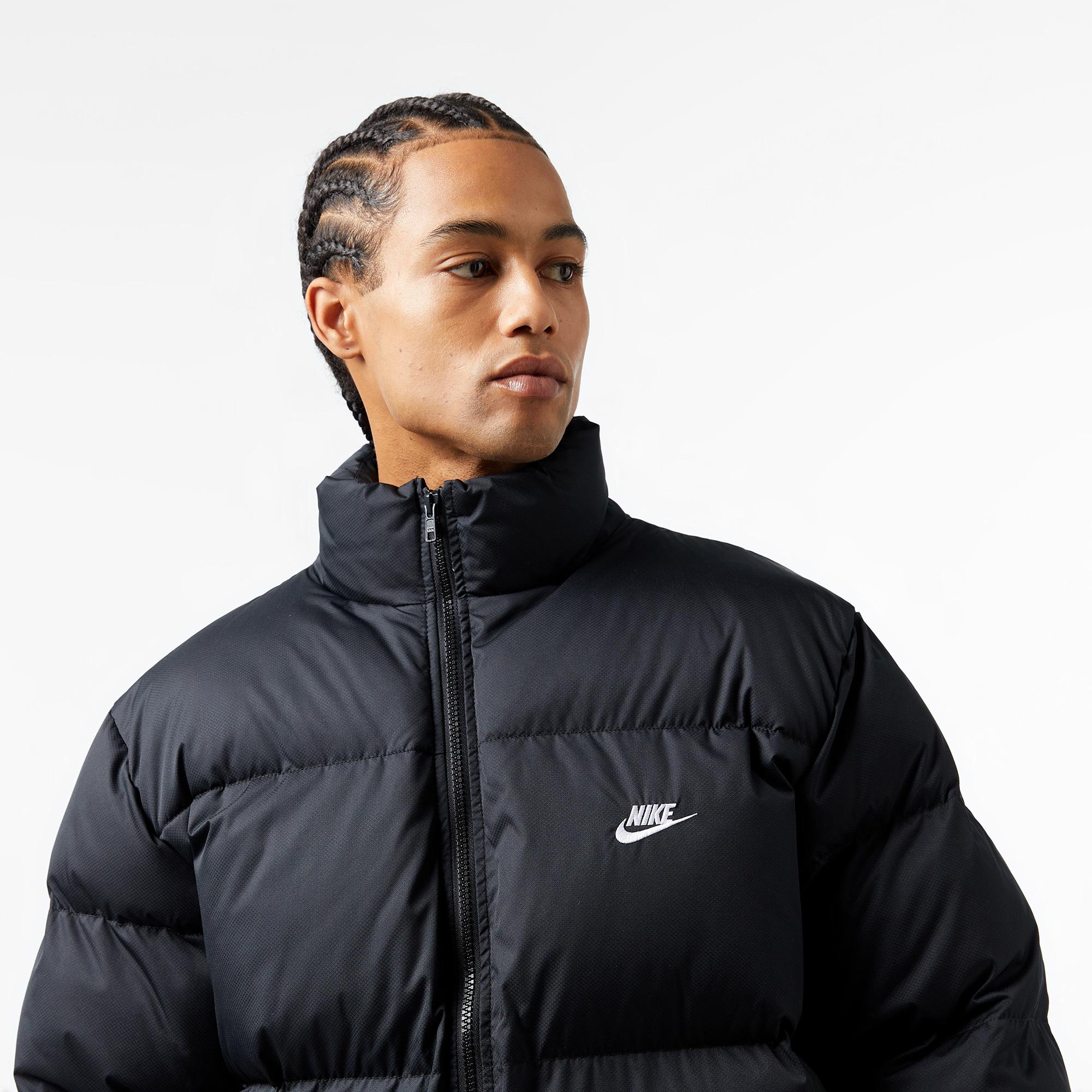 Nike Club Puffer Erkek Siyah Mont