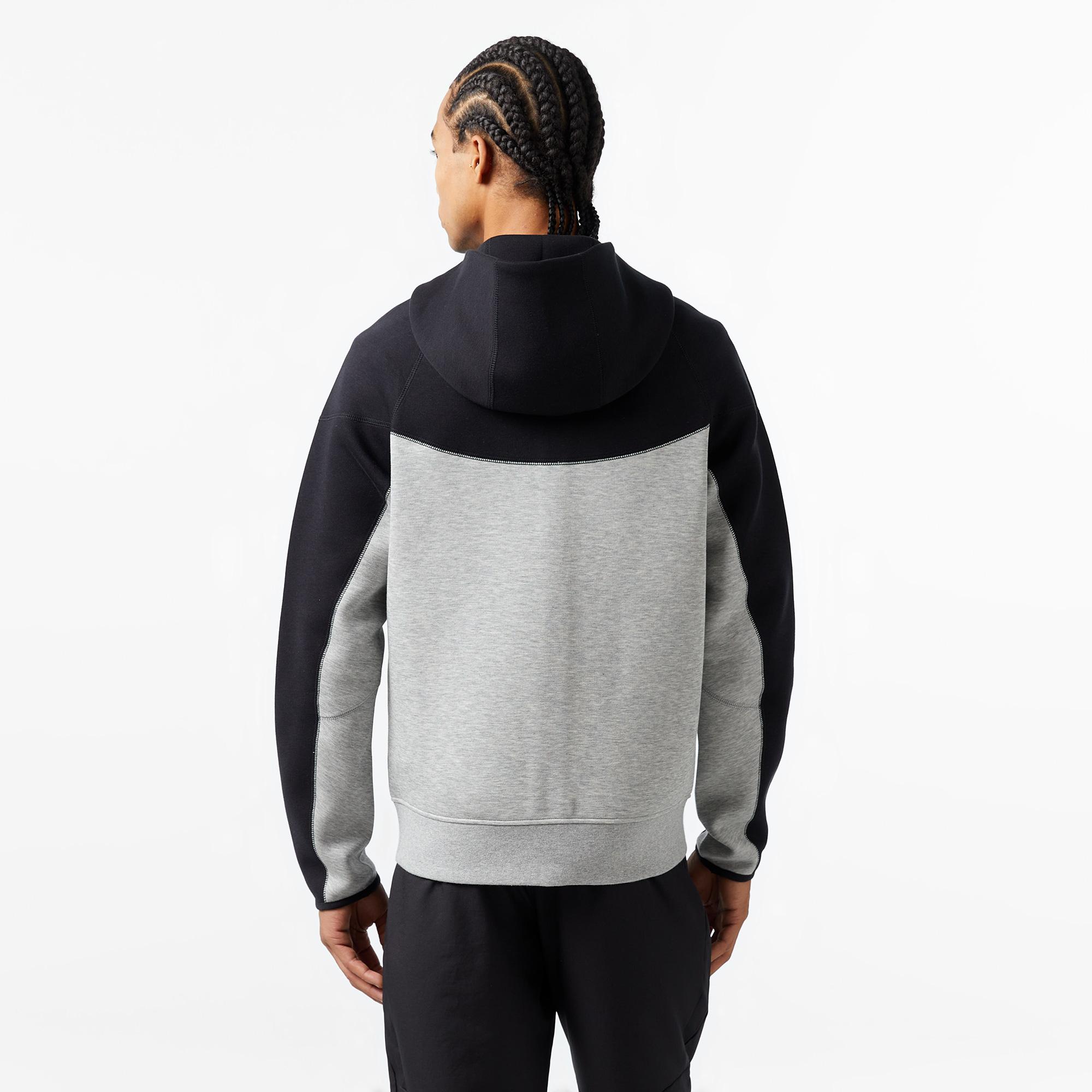 Nike Tech Fleece Full Zip Windrunner Hoodie Erkek Gri Sweatshirt