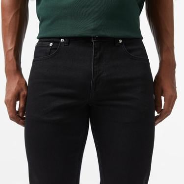  Lacoste Erkek Slim Fit Siyah Jean Pantolon