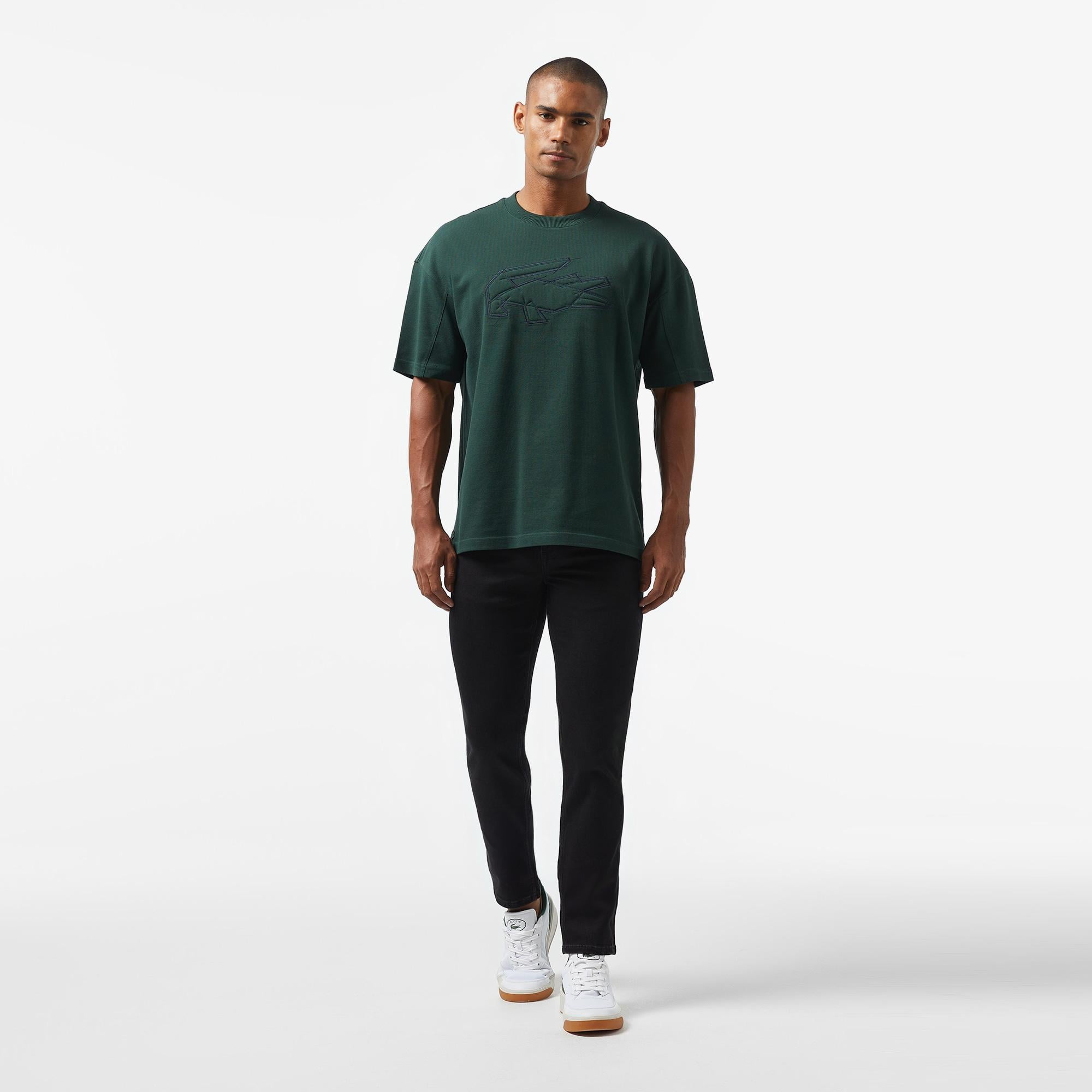 Lacoste Erkek Slim Fit Siyah Jean Pantolon