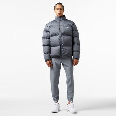  Nike Sportswear Club Puffer Erkek Gri Mont