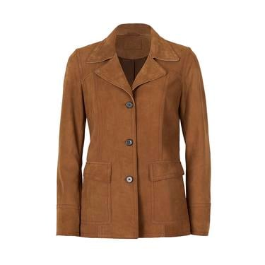  Chalsie Taba Kadın Süet Deri Ceket