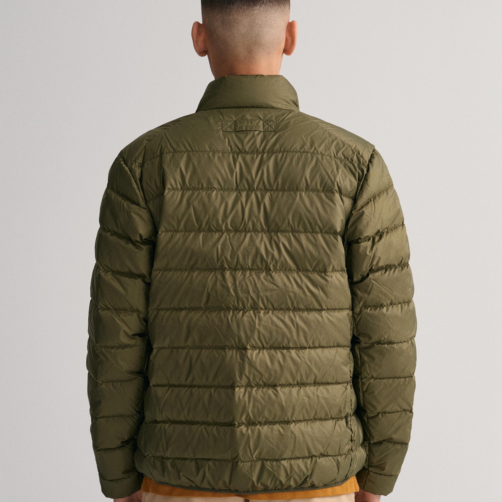 GANT Erkek Yeşil Dik Yaka Kaz Tüyü Mont