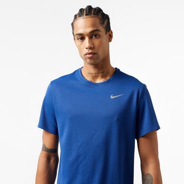  Nike Dri-Fit Miler Erkek Mavi T-Shirt