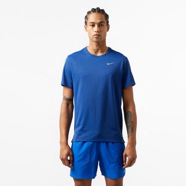  Nike Dri-Fit Miler Erkek Mavi T-Shirt