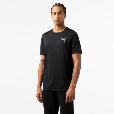  Puma Active Small Logo Erkek Siyah Günlük T-Shirt