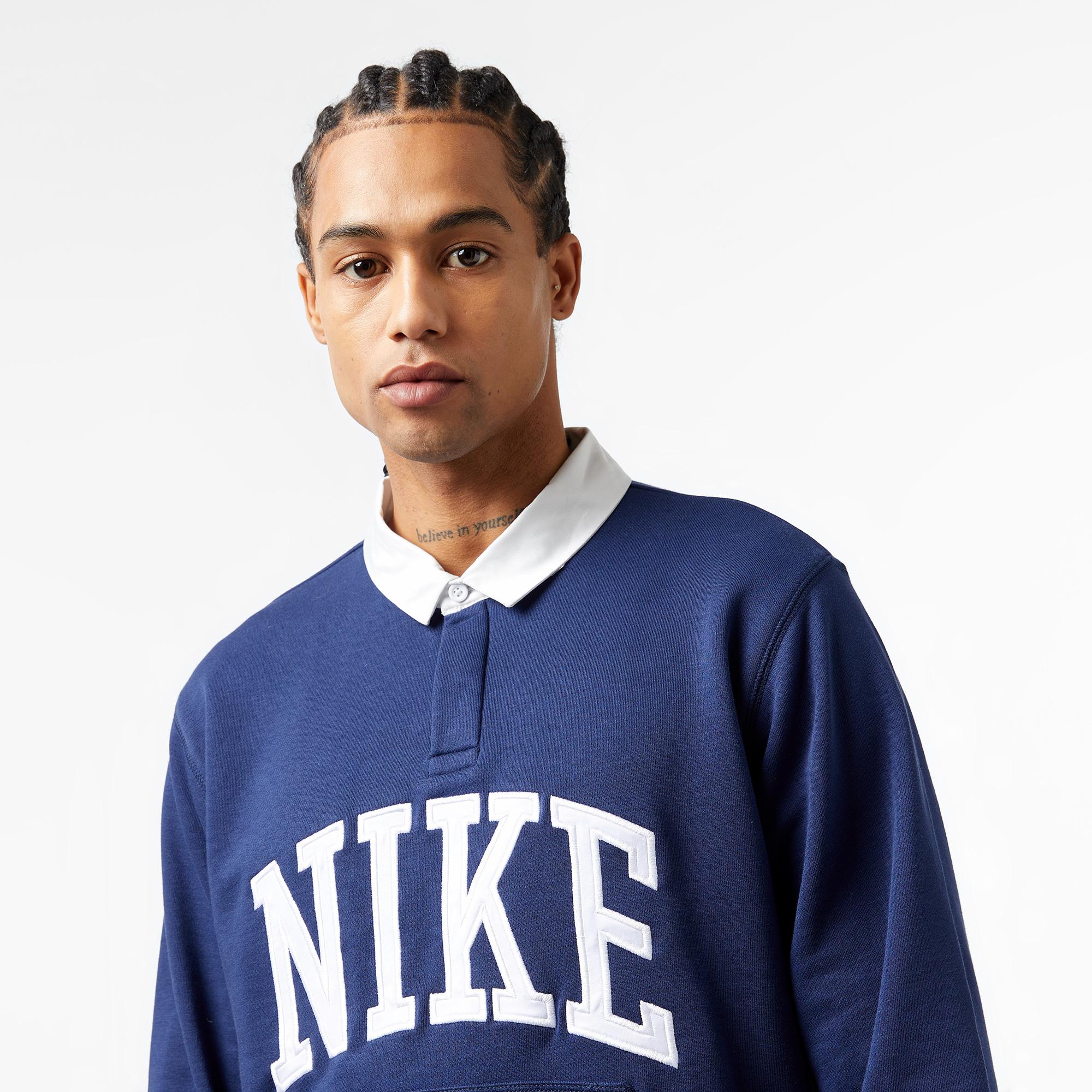 Nike Club Fleece Erkek Lacivert Sweatshirt
