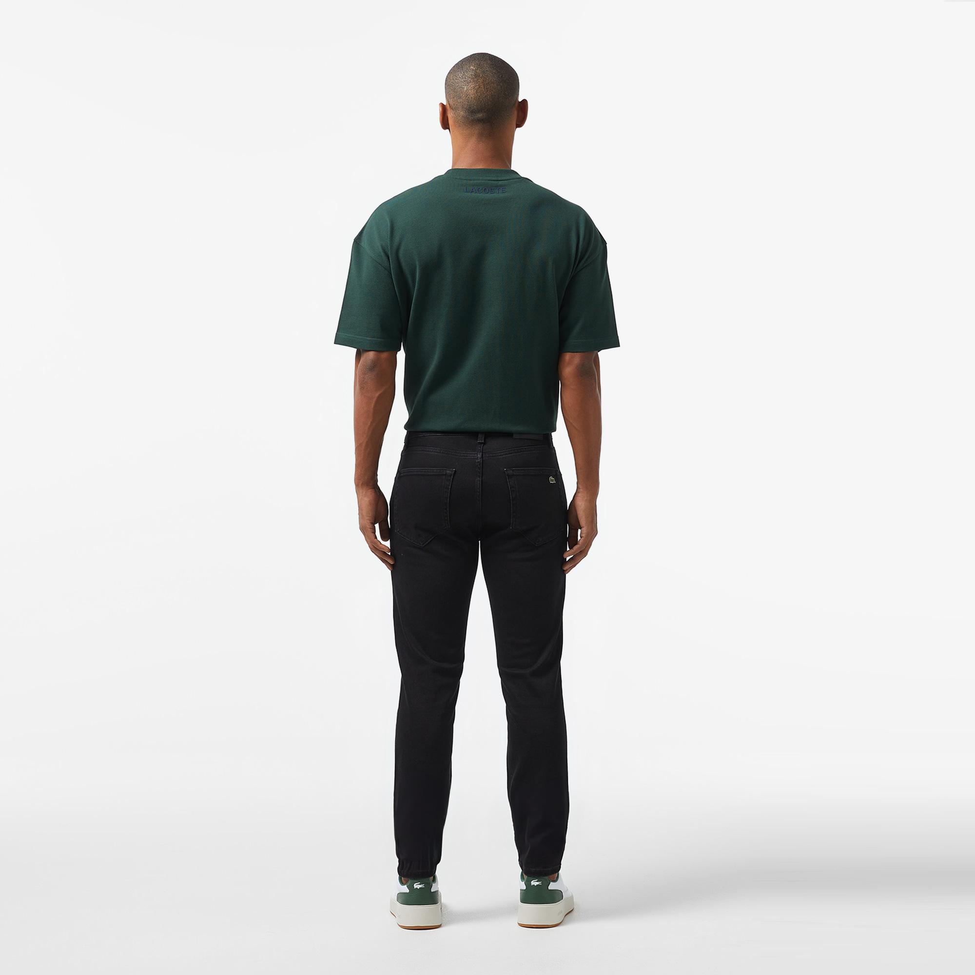 Lacoste Erkek Slim Fit Siyah Jean Pantolon