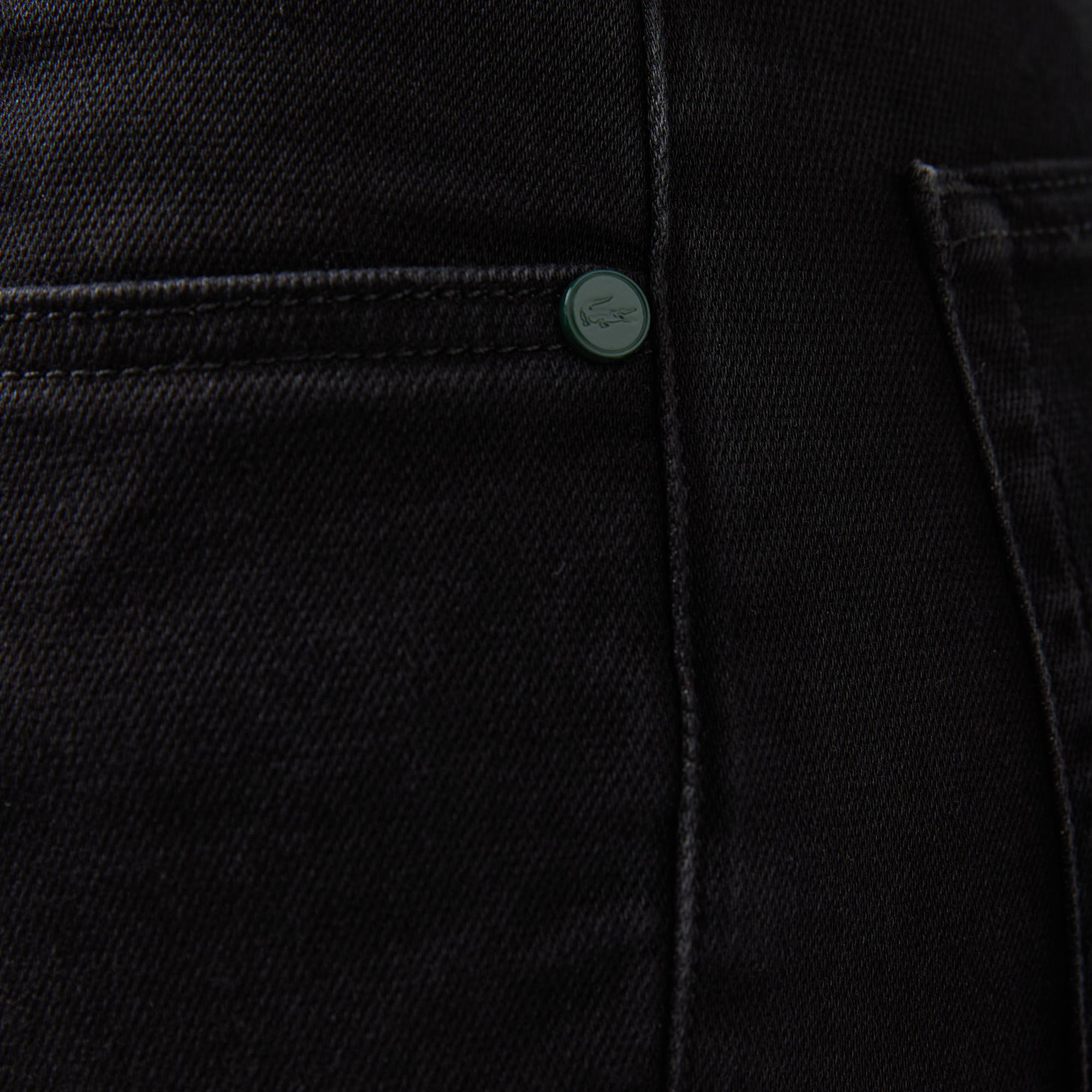 Lacoste Erkek Slim Fit Siyah Jean Pantolon