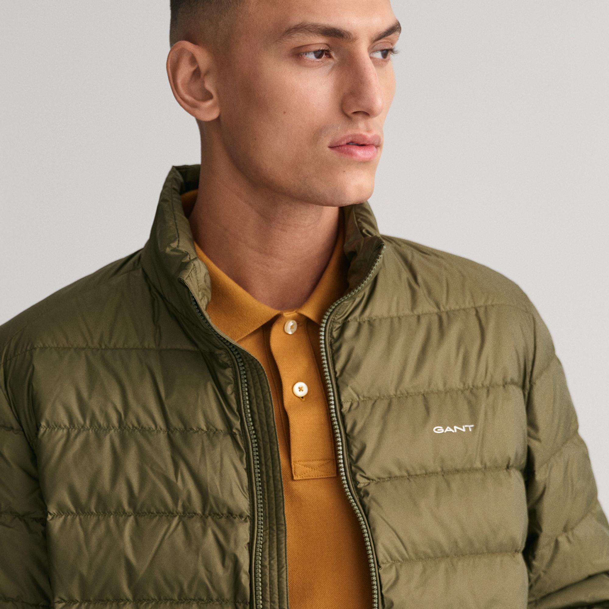 GANT Erkek Yeşil Dik Yaka Kaz Tüyü Mont