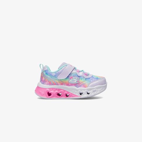  Skechers Flutter Heart Lights Bebek Işıklı Mor Spor Ayakkabı