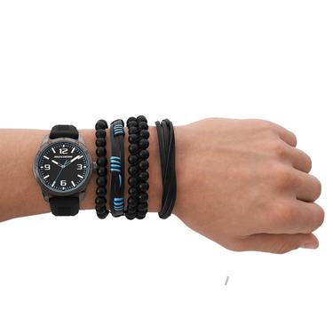  Skechers SR9092 Erkek Kol Saati ve Bileklik Seti