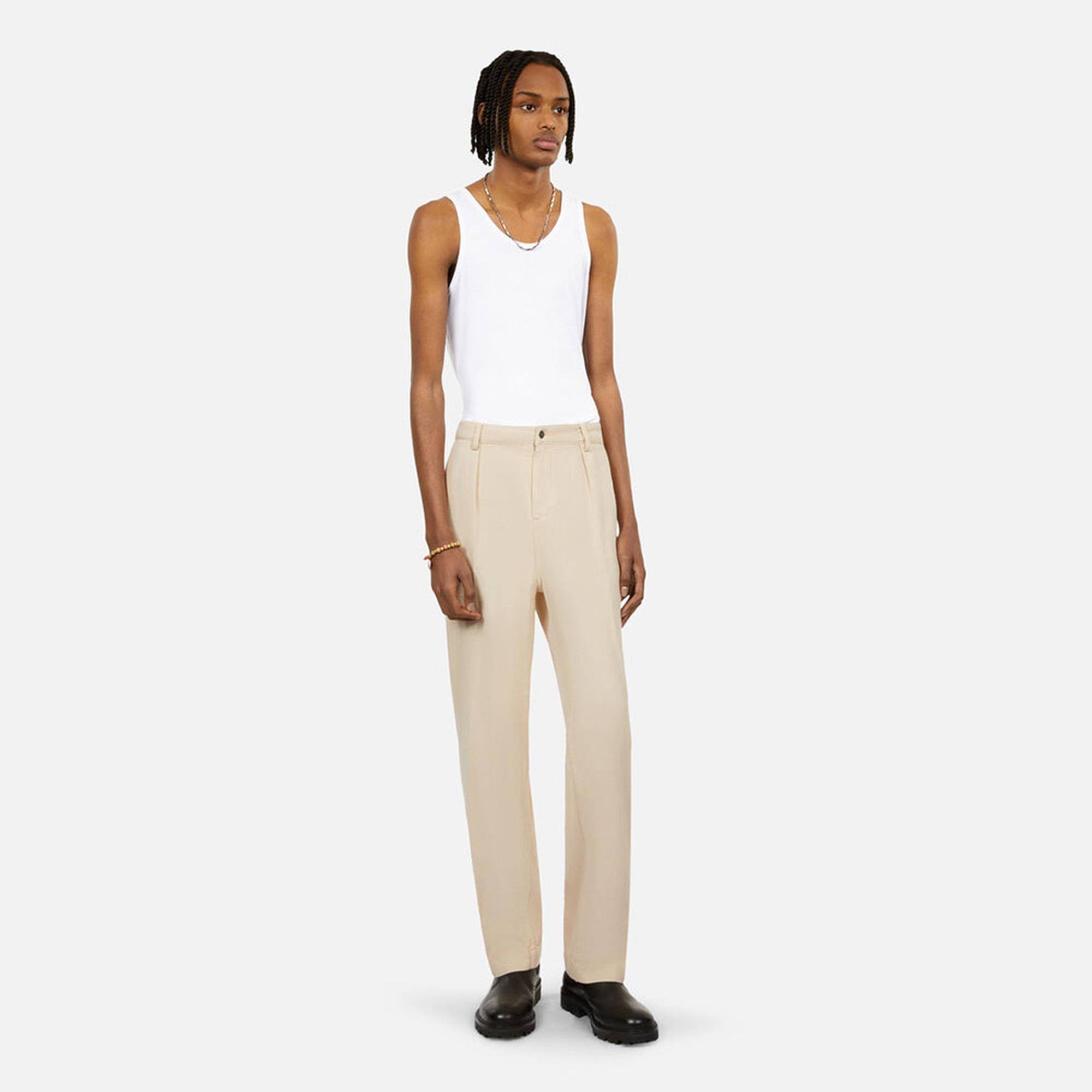 ERKEK STRAIGHT FIT BEJ JEAN