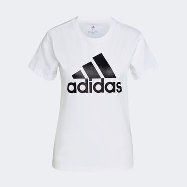  adidas Loungwear Essentials Logo Kadın Beyaz Günlük T-Shirt