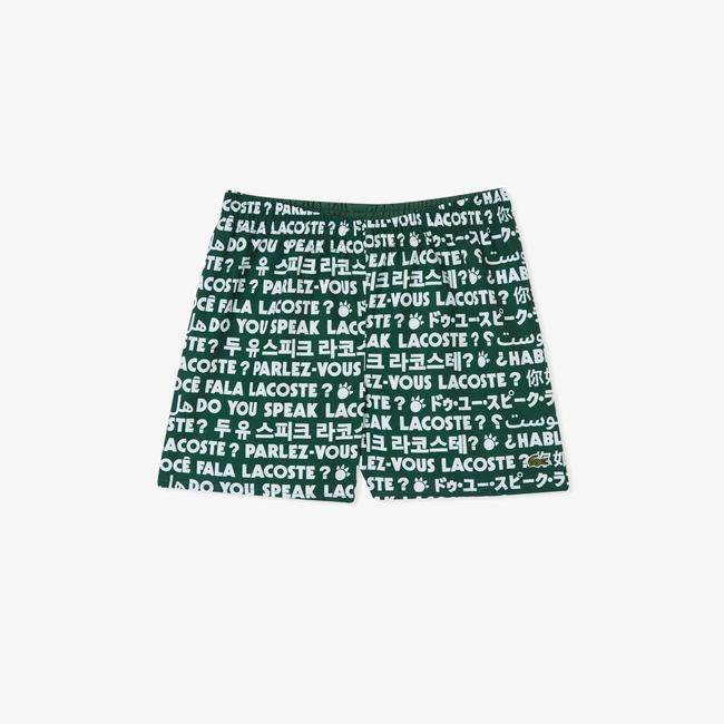  Lacoste Çocuk Yeşil Mayo Şort