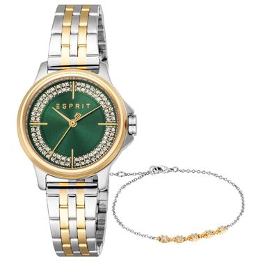  Esprit ES1L432M0095 Kadın Kol Saati ve Bileklik Seti