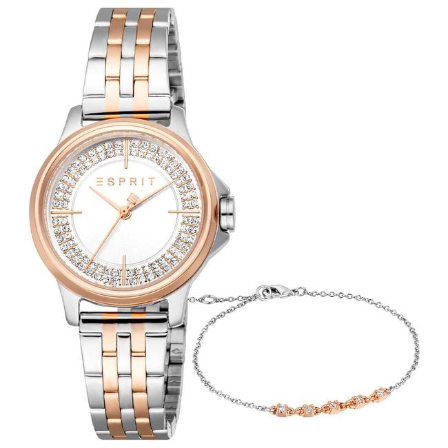  Esprit ES1L432M0085 Kadın Kol Saati ve Bileklik Seti