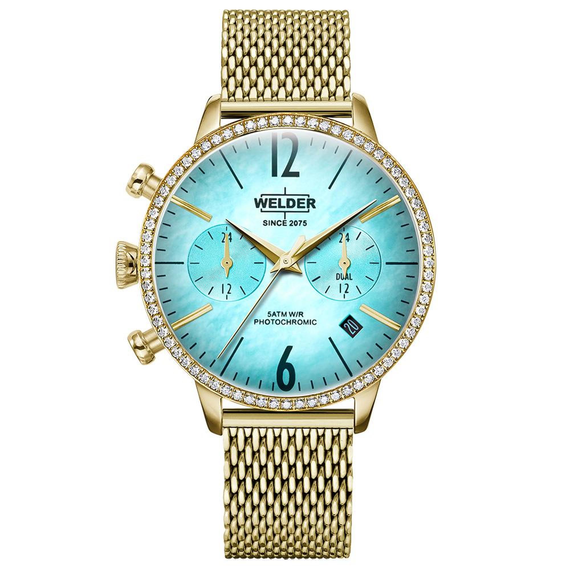 Welder WWRD100G 38 mm Pırlantalı Kadın Kol Saati