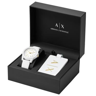 Armani Exchange AX7126 Kadın Set Kol Saati ve Valiz Etiketi