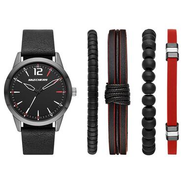  Skechers SR9066 Erkek Set Kol Saati ve Bileklik