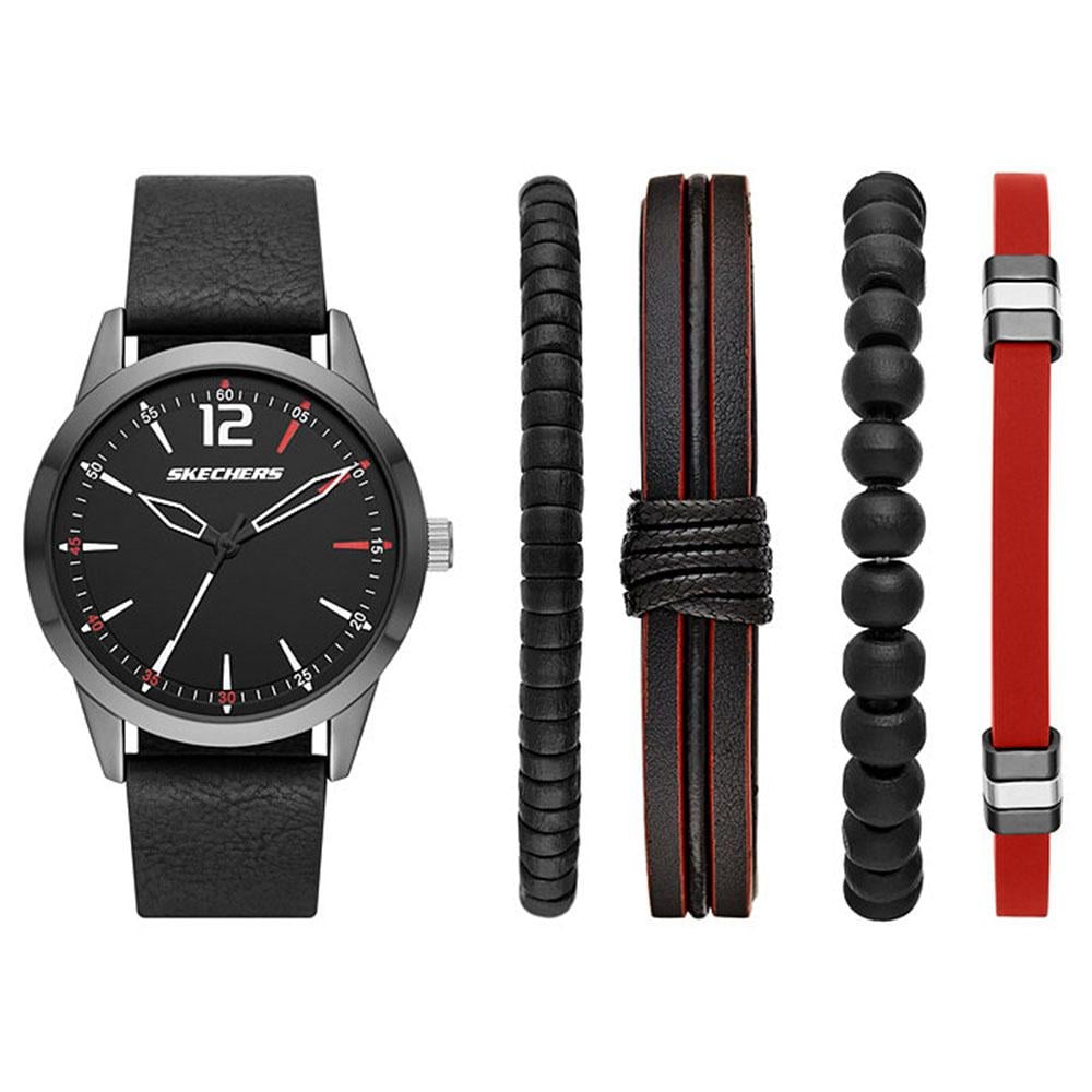  Skechers SR9066 Erkek Set Kol Saati ve Bileklik