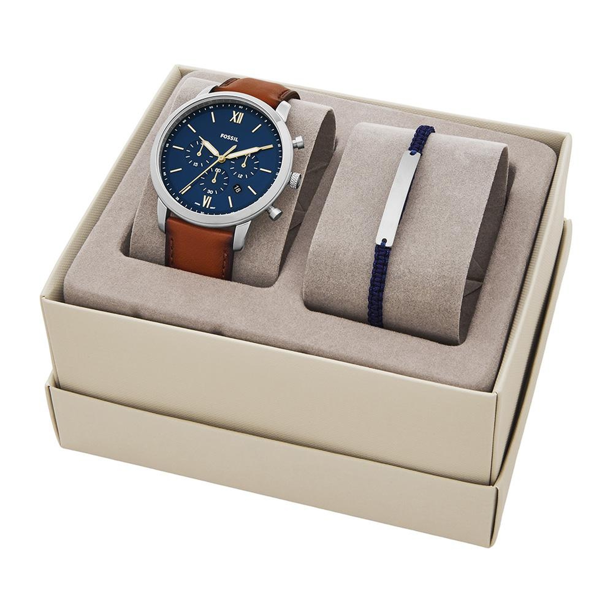 Fossil FFS5708SET Erkek Set Kol Saati ve Bileklik